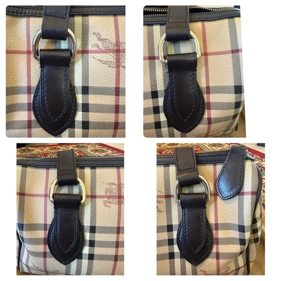 Burberry Nova Plaid Boston Bag - Picture 6 of 14